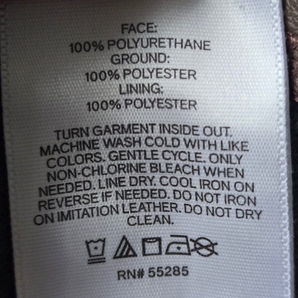 Express Brown One Shoulder Faux Leather Mini Dress - Picture 9 of 11